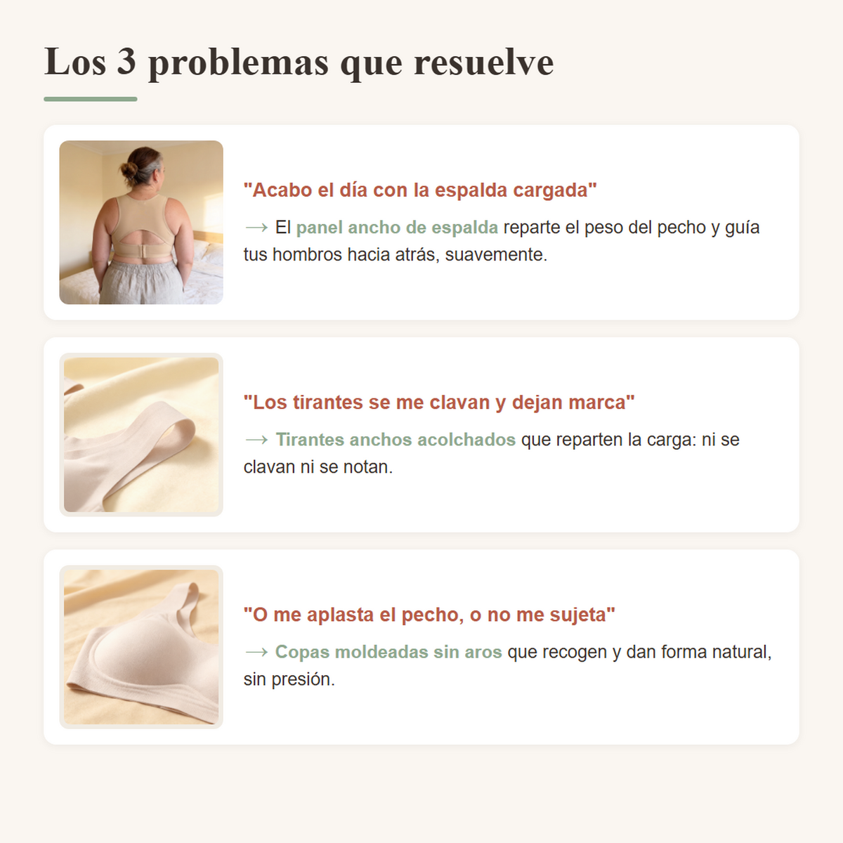 Sujetador Postural Sin Varillas